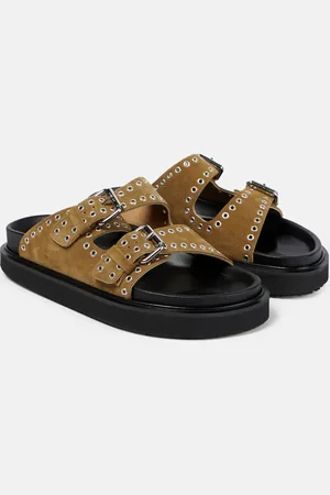 Isabel Marant Lennya embellished suede sandals