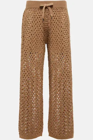 Brunello Cucinelli Cotton, linen and silk sweatpants