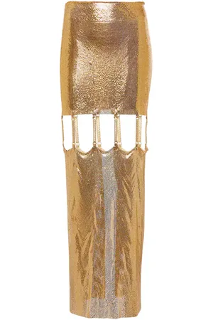 Christopher Kane Cutout mesh midi skirt