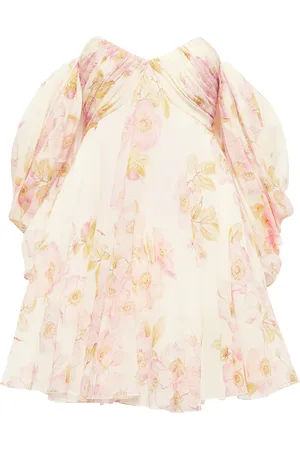 Giambattista Valli Off-shoulder floral silk minidress