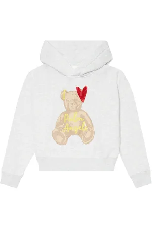 Palm Angels Printed cotton jersey hoodie