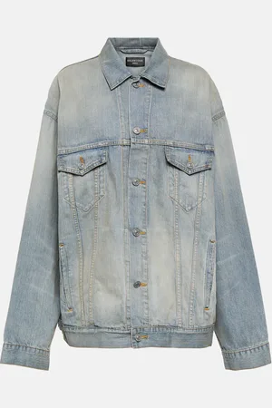 Balenciaga Paris Tropical oversized denim jacket