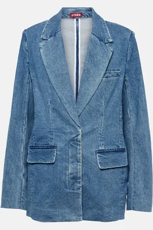 Staud Maxwell denim blazer