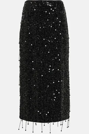 Simkhai Gisele sequined midi skirt