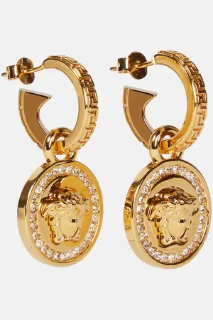 Versace charm deals drop earrings