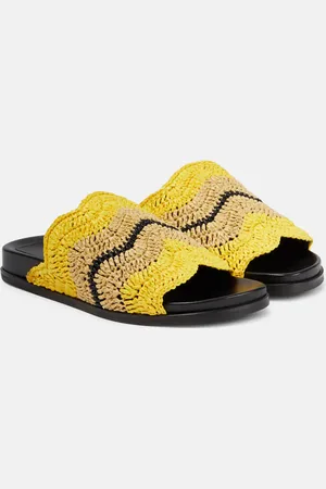 Marni X No Vacancy Inn Fussbett raffia-effect slides