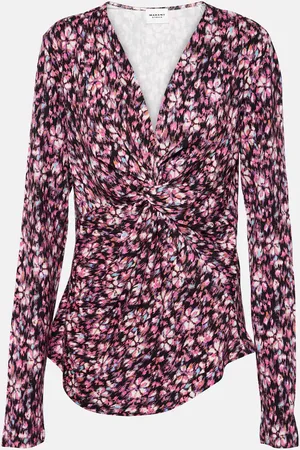 Marant Etoile Lyss ruched jersey top