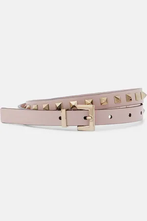 VALENTINO GARAVANI Rockstud slim leather belt