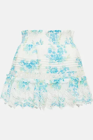LOVESHACKFANCY Jimena cotton miniskirt