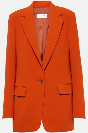 Orange long outlet jacket