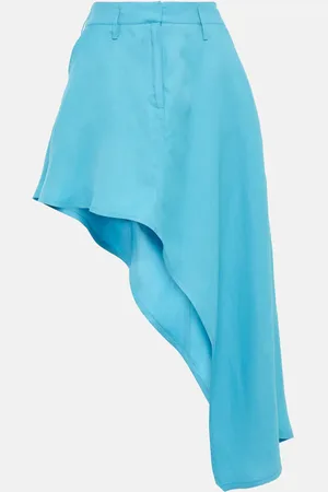 Stella McCartney Asymmetric twill miniskirt