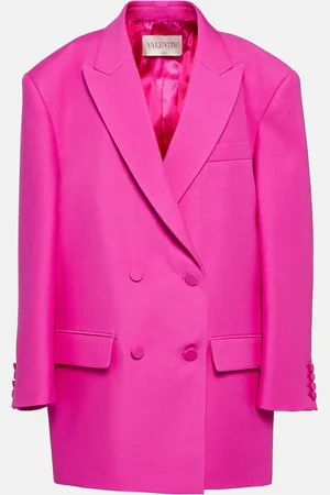VALENTINO Double-breasted wool and silk blazer