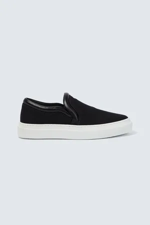 J.W.Anderson Leather-trimmed low-top sneakers