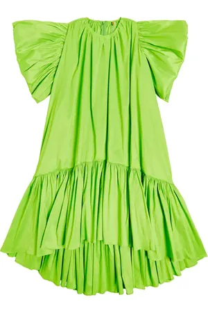 CAROLINE BOSMANS Tafta ruffled dress