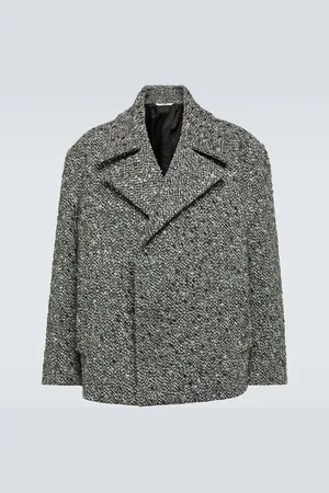 VALENTINO Embellished bouclÃ© wool-blend jacket