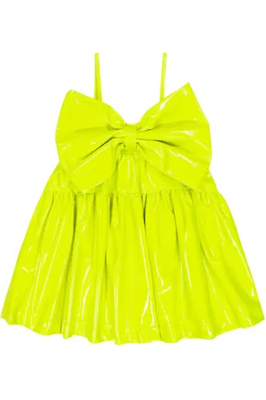 CAROLINE BOSMANS Tiered patent dress