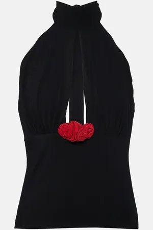 MAGDA BUTRYM Cutout halterneck jersey top