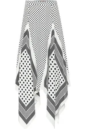 Altuzarra Boom dotted silk midi skirt