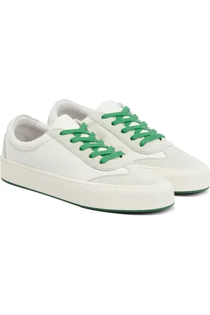 The Row Marley suede-paneled leather sneakers