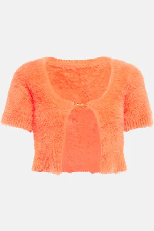 Jacquemus La Maille Neve logo cropped cardigan