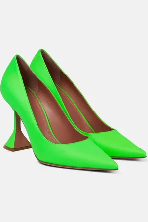 Amina Muaddi Ami leather pumps