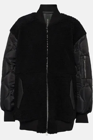 Blancha Shearling and leather bomber jacket