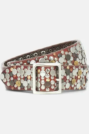 Golden Goose Studded leather belt