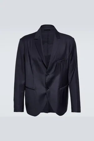 Giorgio Armani Single-breasted virgin wool blazer