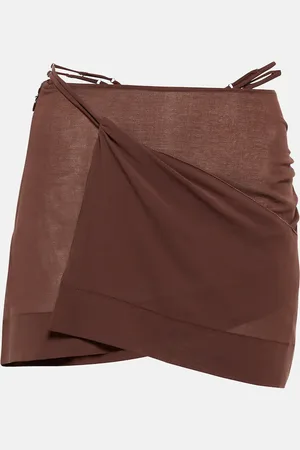 Nensi Dojaka Asymmetric wrap miniskirt