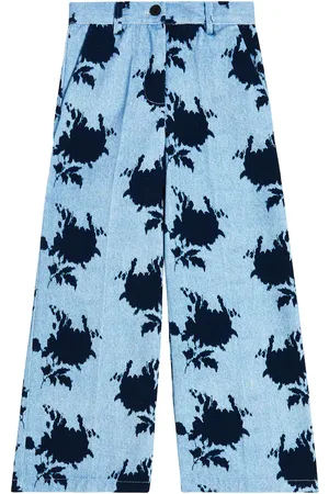 MORLEY Tatum Roses pleated straight jeans