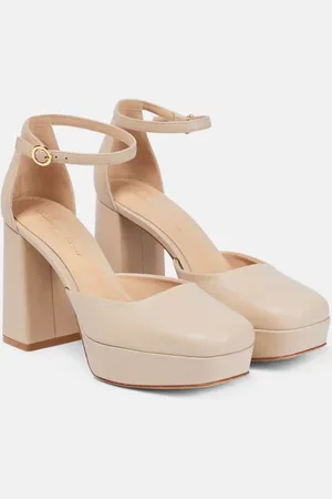 Gianvito Rossi Vernice platform leather pumps