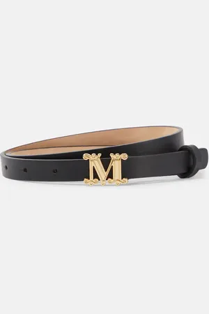 Max Mara Monogram leather belt