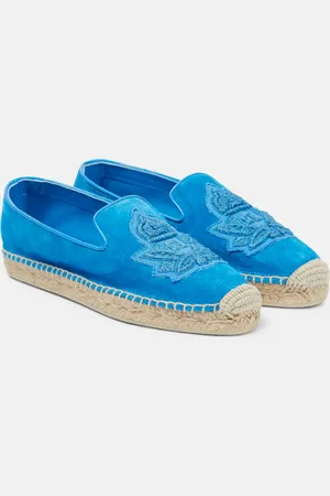 Christian Louboutin Nanou appliquÃ©d suede espadrilles