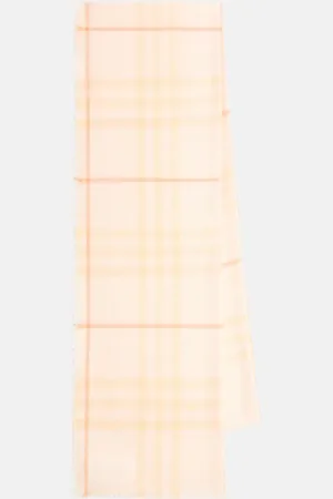 Burberry Check wool and silk scarf