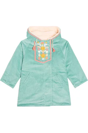 Louise Misha Bacani embroidered cotton corduroy coat