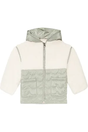 Chloé ChloÃ© Kids Faux fur-paneled hooded jacket