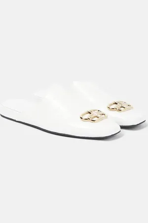 Balenciaga Cosy BB croc-effect leather mules
