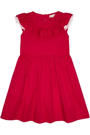 Il gufo Ruffle-trimmed cotton-blend dress