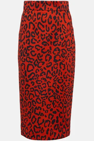 Dolce & Gabbana Leopard-printed pencil midi skirt
