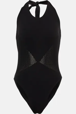 Alaïa AlaÃ¯a Mesh-insert swimsuit