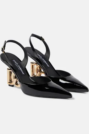 Dolce & Gabbana Lollo patent leather slingback pumps