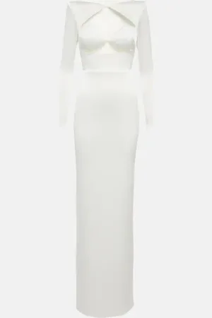ALEX PERRY Cohan satin-crÃªpe cutout gown