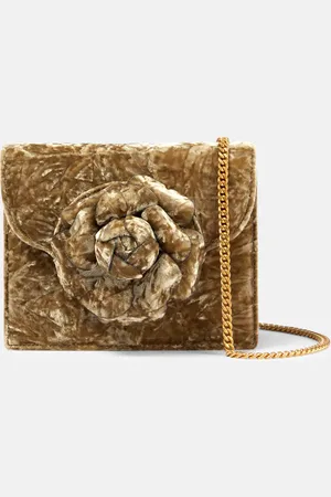 Oscar de la Renta Tro Mini velvet crossbody bag