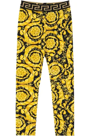 VERSACE Printed cotton-blend sweatpants