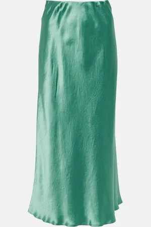 Max Mara Blando satin slip skirt