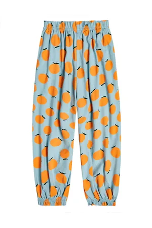 Jelly Mallow Orange cotton pants