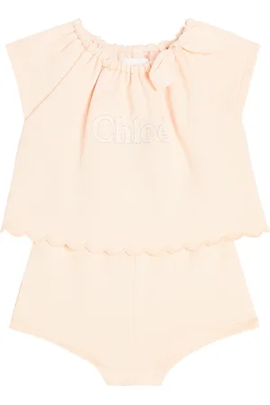Chloé ChloÃ© Kids Baby cotton playsuit