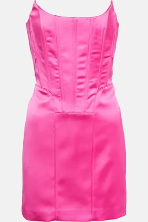 GIUSEPPE DI MORABITO Satin bustier minidress