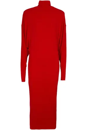 ALEXANDRE VAUTHIER Turtleneck stretch-jersey midi dress