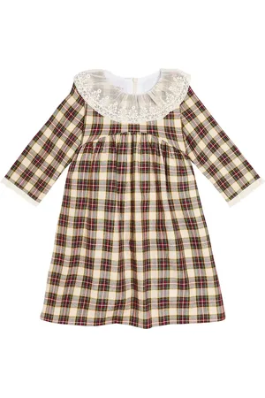 La Coqueta Tartan cotton dress